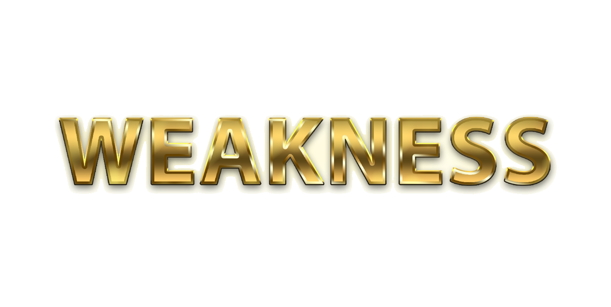 Weakness word png, Weakness png,  WORD Weakness gold text typography PNG images free